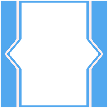 Blue And White Frame Basic Shape png