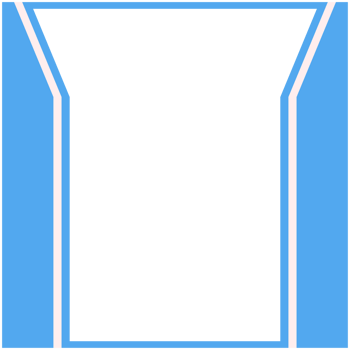 Blue And White Frame Basic Shape png