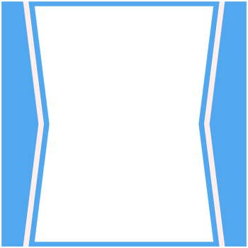 Blue And White Frame Basic Shape png