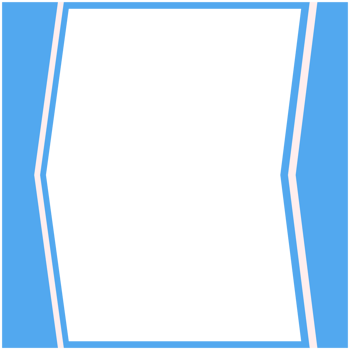 Blue And White Frame Basic Shape png
