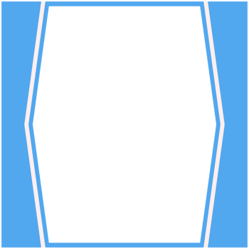Blue And White Frame Basic Shape png