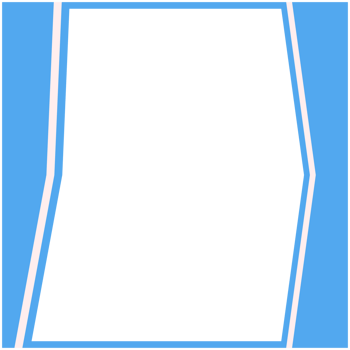 Blue And White Frame Basic Shape png