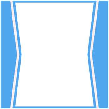Blue And White Frame Basic Shape png