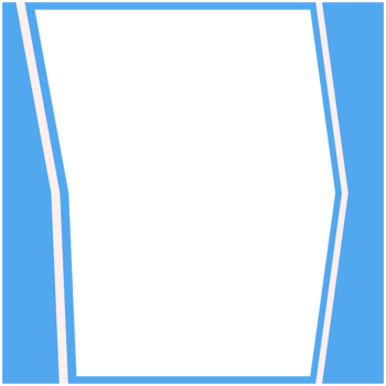 Blue And White Frame Basic Shape png