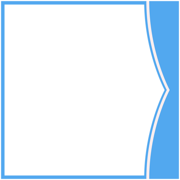 Blue And White Frame Basic Shape png