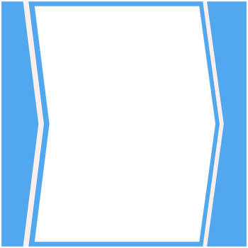 Blue And White Frame Basic Shape png