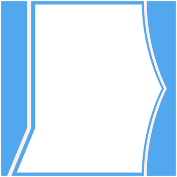 Blue And White Frame Basic Shape png
