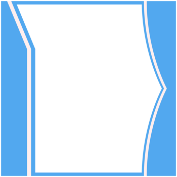Blue And White Frame Basic Shape png