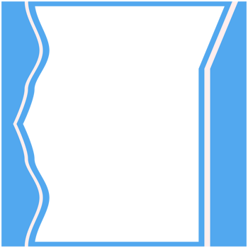 Blue And White Frame Basic Shape png
