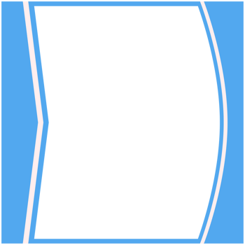 Blue And White Frame Basic Shape png