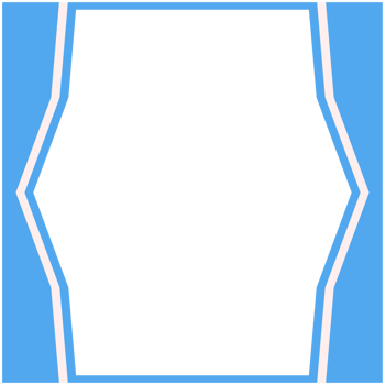 Blue And White Frame Basic Shape png