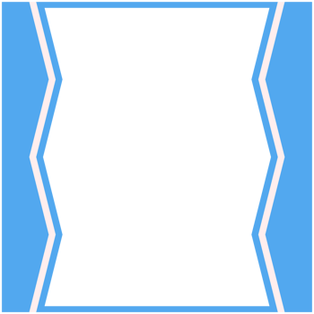 Blue And White Frame Basic Shape png