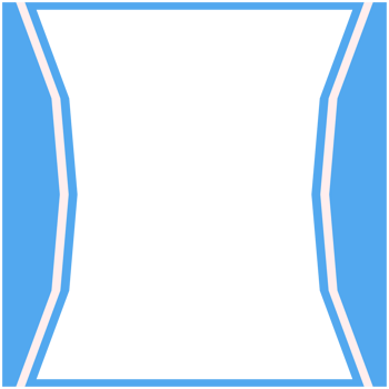 Blue And White Frame Basic Shape png