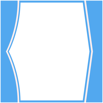 Blue And White Frame Basic Shape png