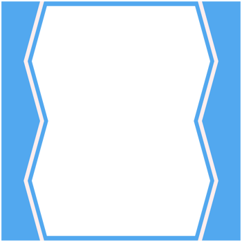 Blue And White Frame Basic Shape png
