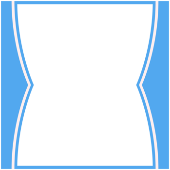 Blue And White Frame Basic Shape png