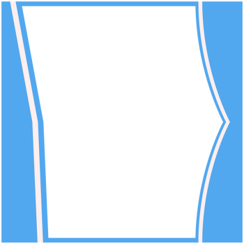Blue And White Frame Basic Shape png