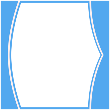 Blue And White Frame Basic Shape png