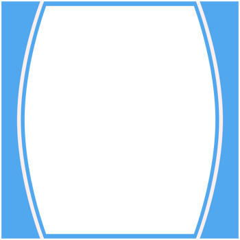 Blue And White Frame Basic Shape png