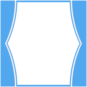 Blue And White Frame Basic Shape png
