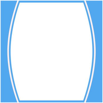 Blue And White Frame Basic Shape png