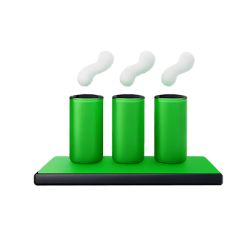 green business factory 3d green energy icon png
