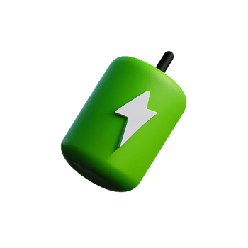 green electric energy 3d green energy icon png