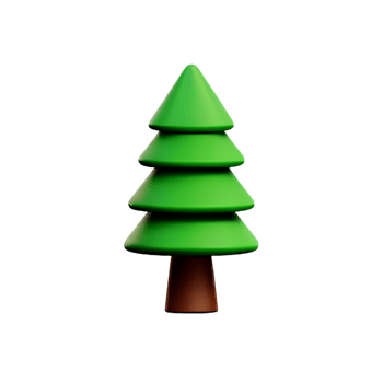 Tree 3d icon illustration png