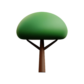 Tree 3d icon illustration png