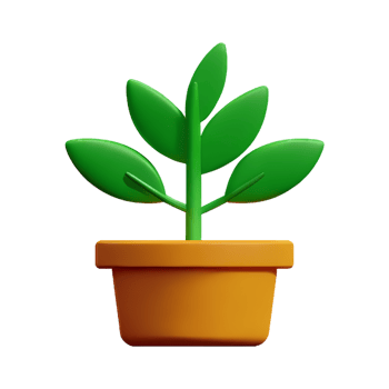 plant 3d icon illustration png