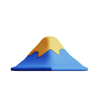 mountain 3d icon illustration png