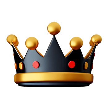 crown 3d icon illustration png