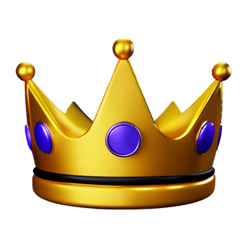 crown 3d icon illustration png