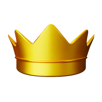 crown 3d icon illustration png