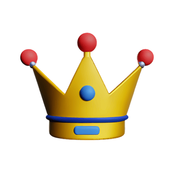 crown 3d icon illustration png