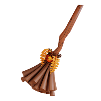 3d illustration of a witch's broomstick png