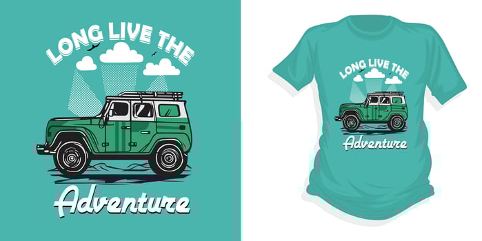 Adventure t shirt, adventure t shirt, car design vector illustration, free vector design