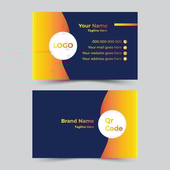 Business card template vector