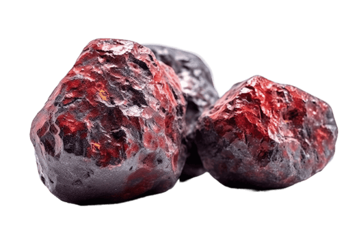 Painite rare precious natural geological stone on a transparent background, png. AI generated. png