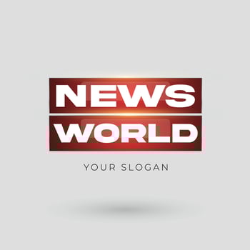 Professional TV Channel Logo Design Concept vector illustration