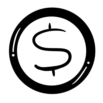 Hand Drawn Black and White Line Art Coins png