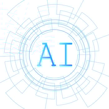 Artificial Intelligence ,AI chipset on circuit board, futuristic Technology Concept vector