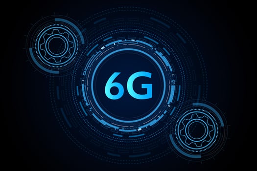 concept of technology 6G mobile network , New generation telecommunication , high-speed mobile Internet, vector