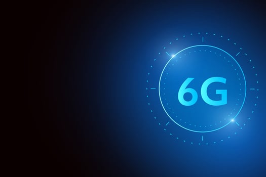 concept of technology 6G mobile network , New generation telecommunication , high-speed mobile Internet, vector