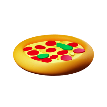 pizza 3d icon illustration png