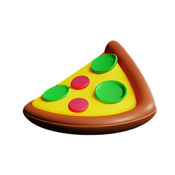 pizza 3d icon illustration png