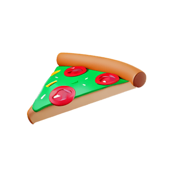 pizza 3d icon illustration png