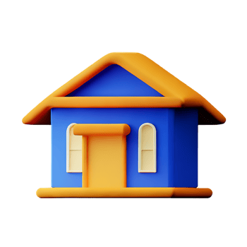 house 3d icon illustration png