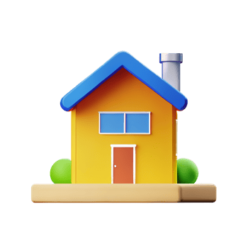 house 3d icon illustration png