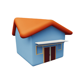 house 3d icon illustration png